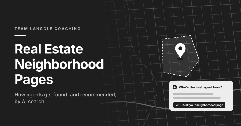 Real Estate Neighborhood Pages: How Agents Get Found (and Recommended) by AI&nbsp;Search